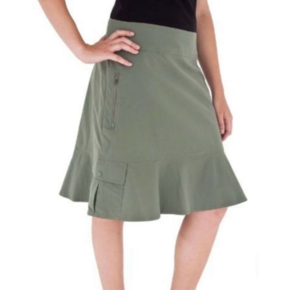Royal Robbins Discovery Travel Skirt Green 4